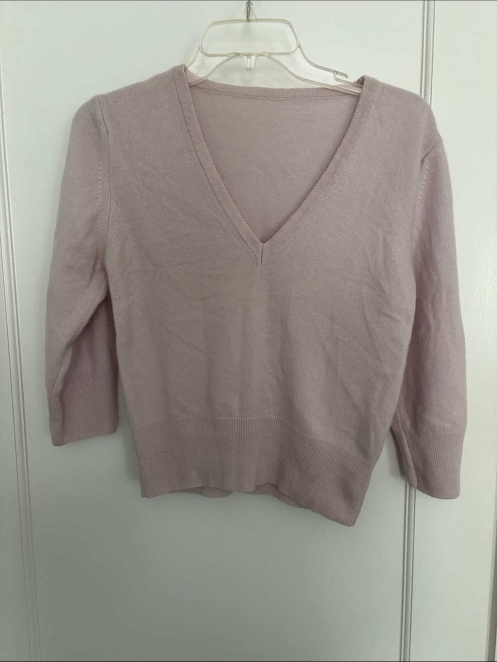 Marks & Spencer Pale Lilac V-Neck Sweater